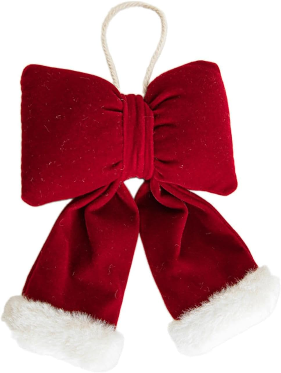 Christmas Bow Hanging Decoration Red Home Decor Celebration Ornament Hanging Pendant for Home Bedroom Window Housewarming, S image number 3