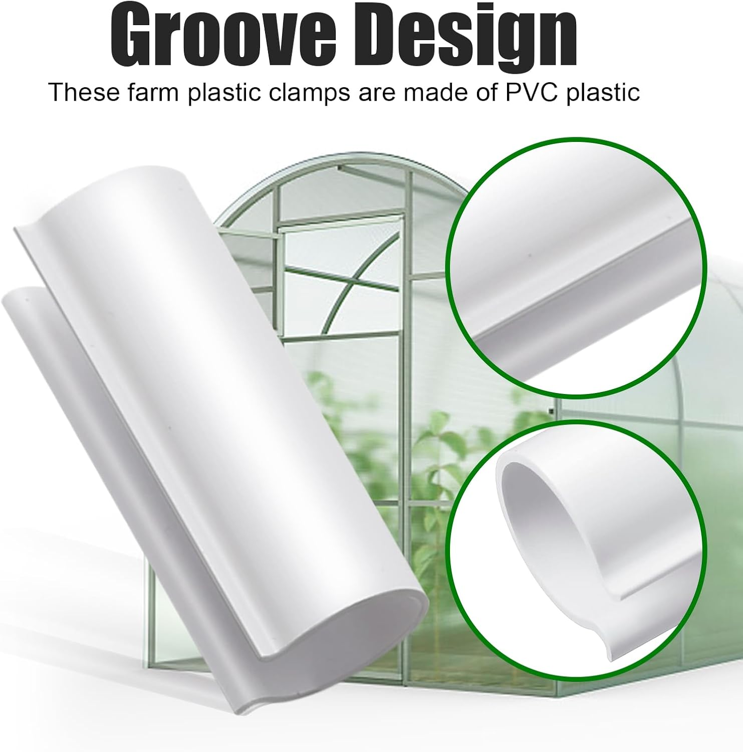 20Mm 32-Piece ABS Snap Clamp Set, Green, 2.4" Width (For 1/2" PVC Pipe) image number 4