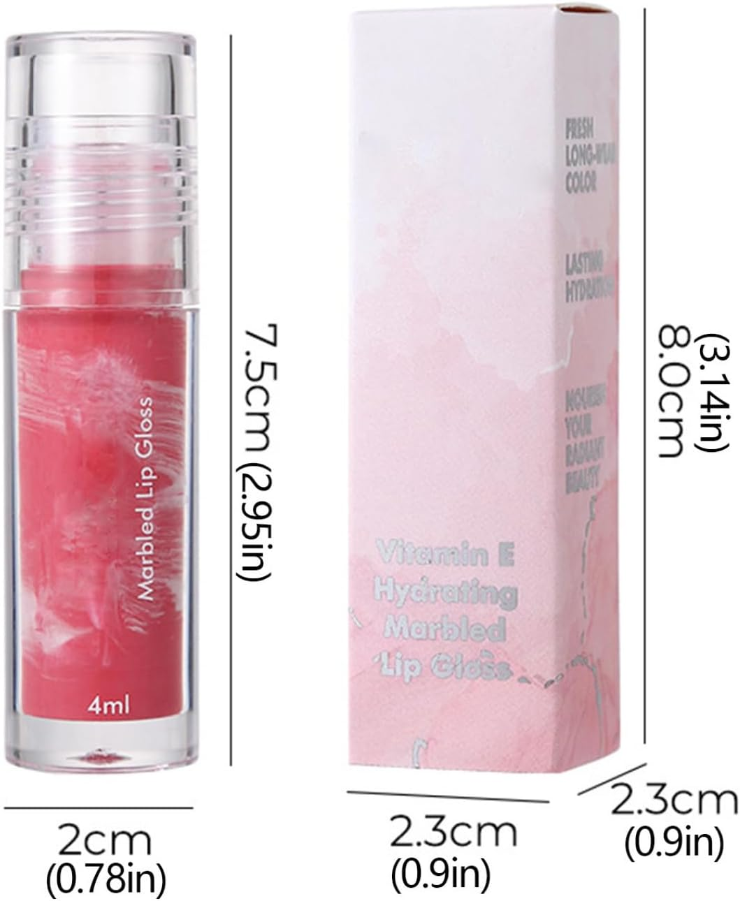 Yruioon Lip Oil Gloss for Women Tinted Color Hydrating Balm Treatment Non Sticky High Shine Mirror Finish Long Lasting Wear Type 3 One Size image number 5