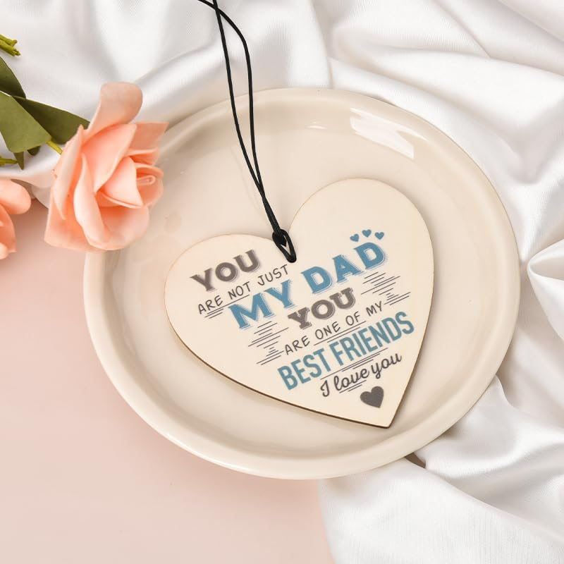 Dad Gifts for Fathers Day Decorative Signage Dad Birthday Gifts from Daughter Son I Love You Dad Signs for Home Decor Daddy Ornaments for Dad Father Wall Hanging Decorative Plaques Dad Decorations - Burlywood Grandad Plaque image number 3