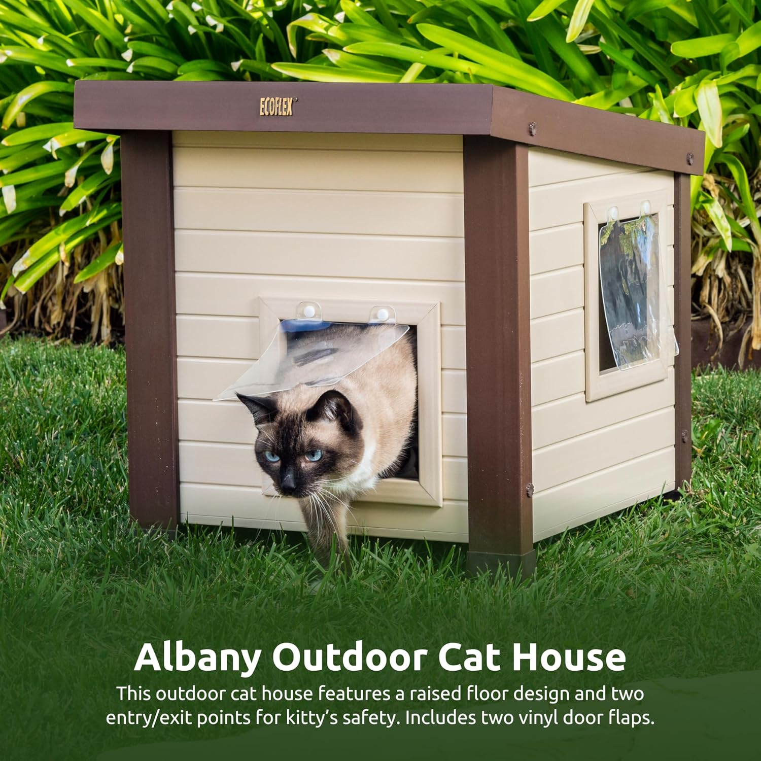 New Age Pet Ecoflex Albany Outdoor Feral Cat House image number 6