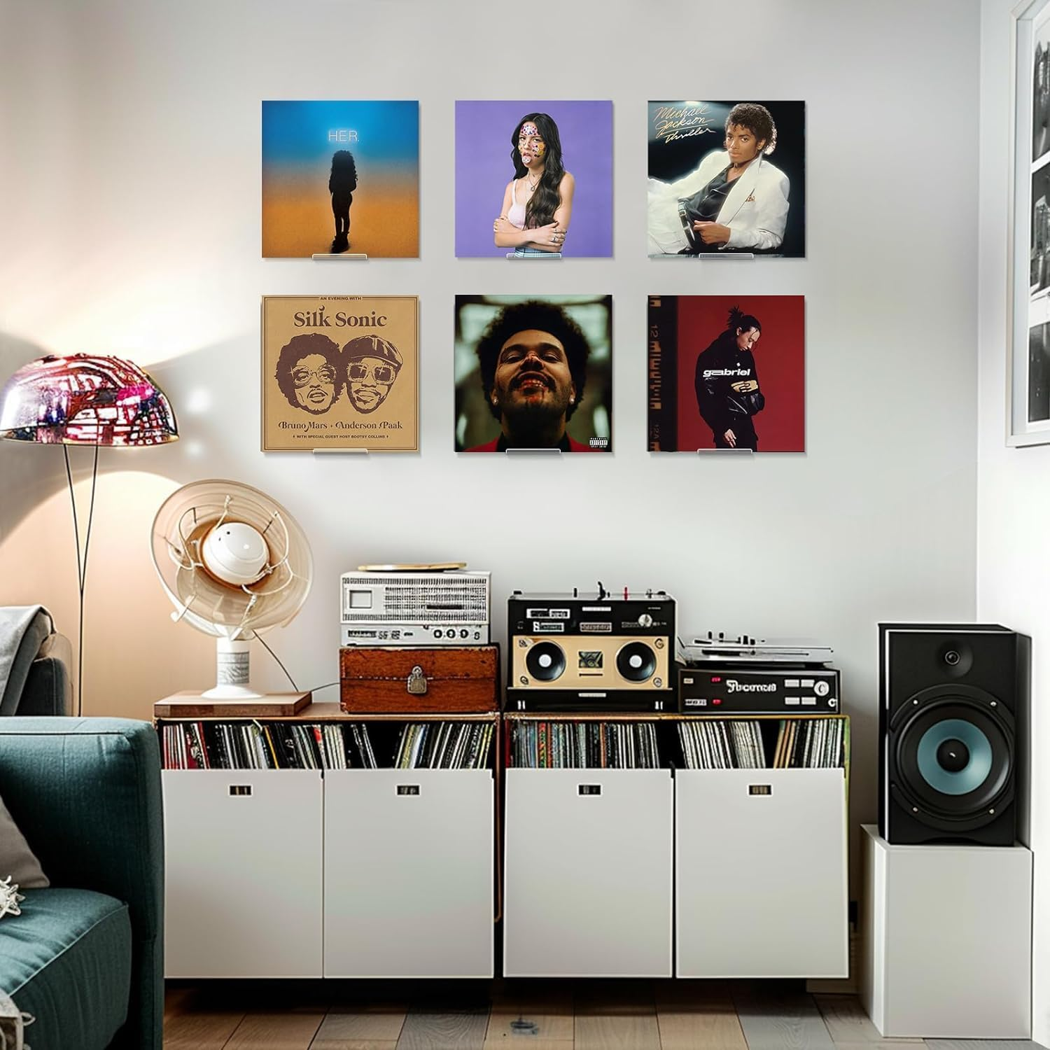 Acrylic Record Album Holder Shelves, 3.94 Inchclear Acrylic Album Record Holder Display Shelf, Vinyl Record Shelf Wall Mount, Display Your Daily LP CD Collection image number 2