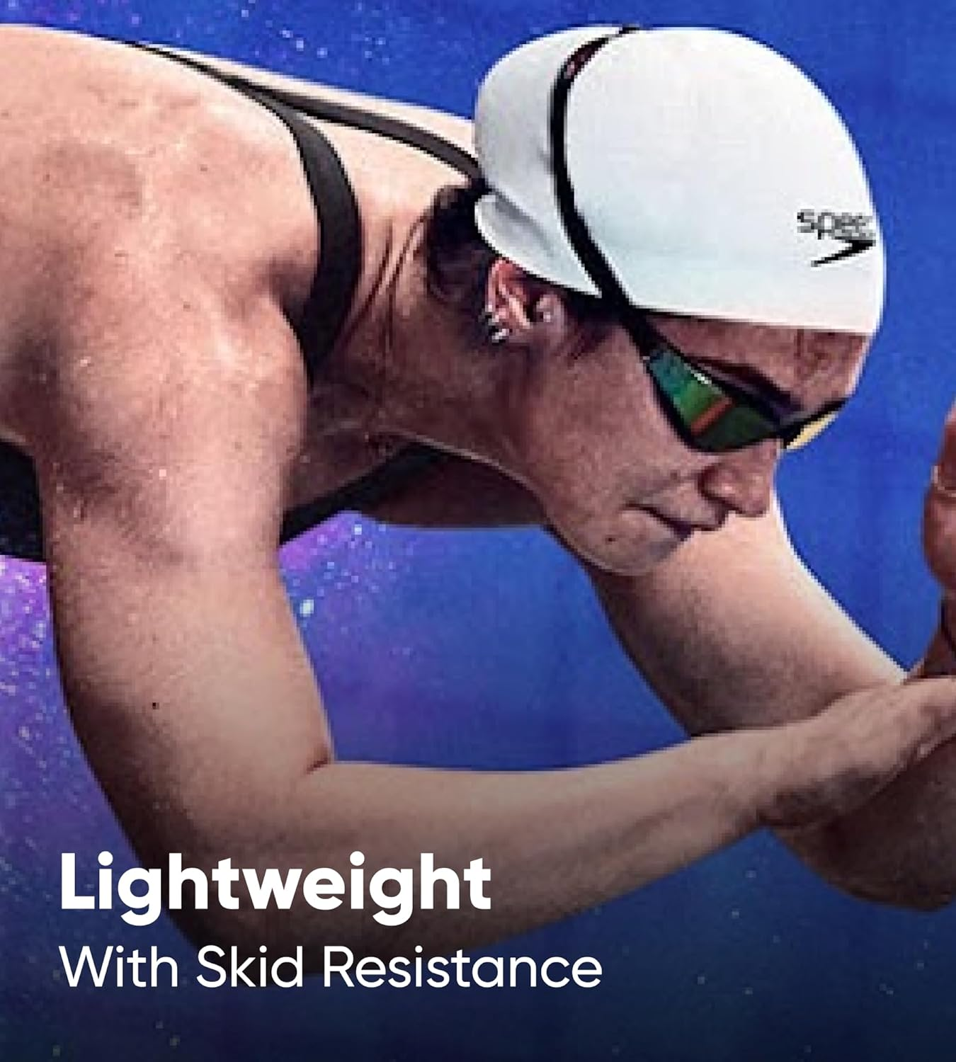 Speedo Unisex Long Hair Swimming Cap | Swim Cap | Snag Free | Easy-On image number 4