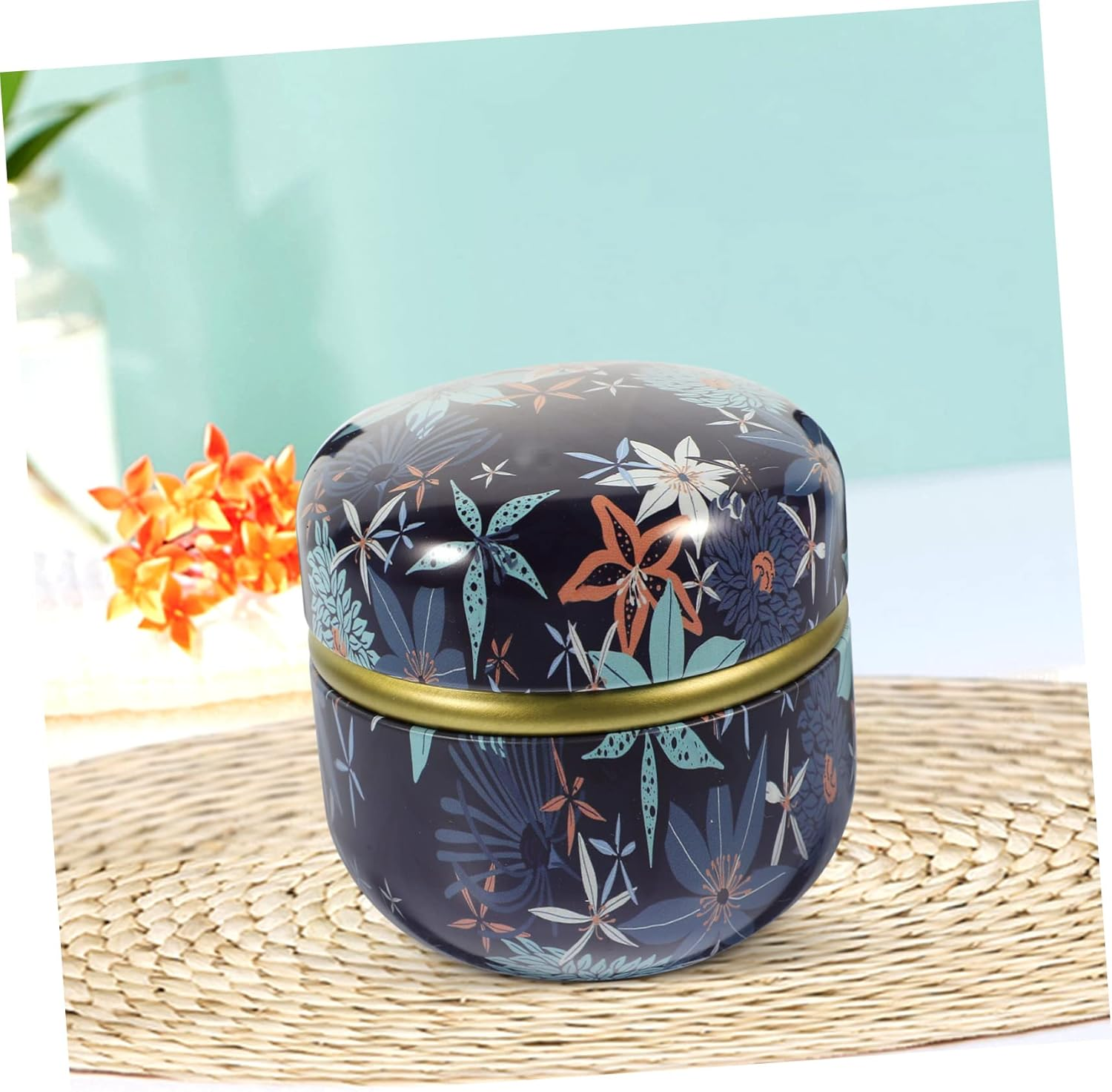 FUNOMOCYA 6Pcs Tinplate Candy Storage Jars Inner Lids round Storage Containers Multi-Use Packaging Boxes for and Home Random Style image number 5