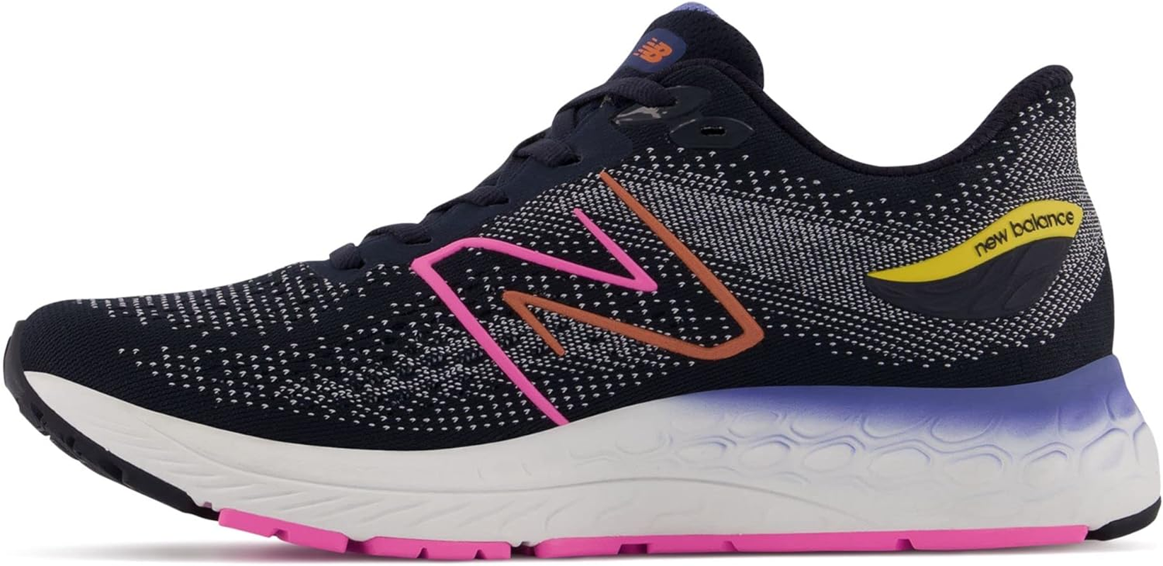 New Balance Kids Fresh Foam X 880V12 Running Sport Sneakers Shoes Eclipse/Moon Shadow/Vibrant Pink 6.5 M image number 4