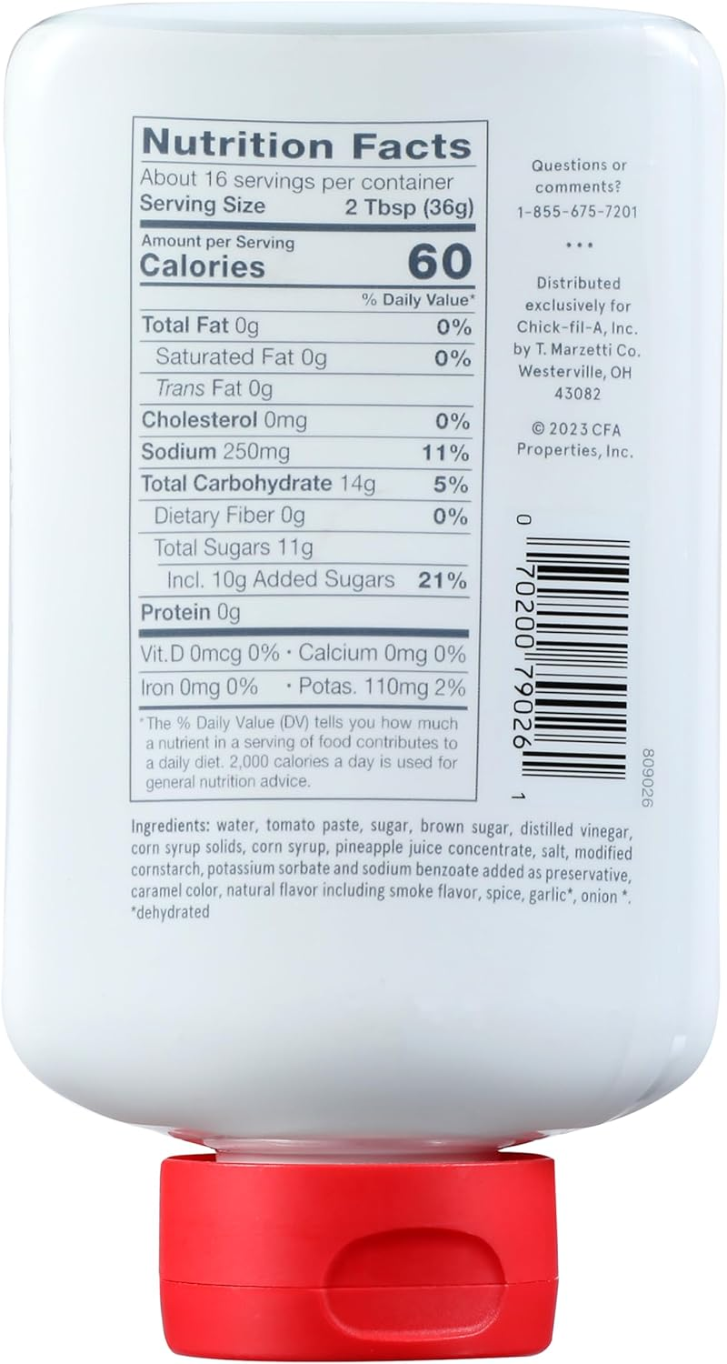 Chick-Fil-A Barbeque Sauce, 16 Fl Oz Squeeze Bottle, Barbeque Sauce, 16 Fl Oz Squeeze Bottle image number 3