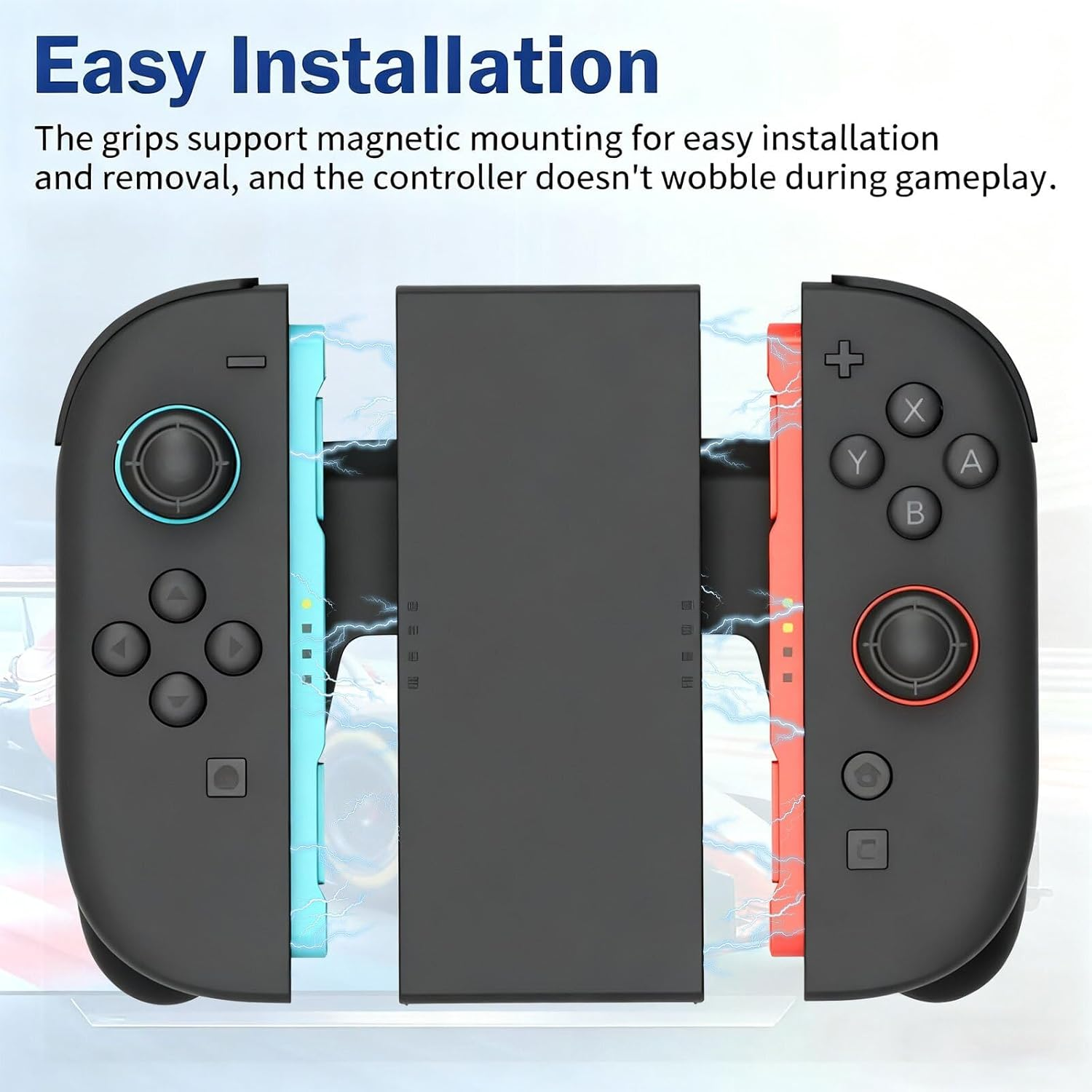 Crspexil Grip Holder for Switch 2 Joy Grip，Joy-Con Controller Grip，Nintendo Switch 2 Accessories, Reinforced with Silicone, Restoring the Beauty of Bare Metal image number 3