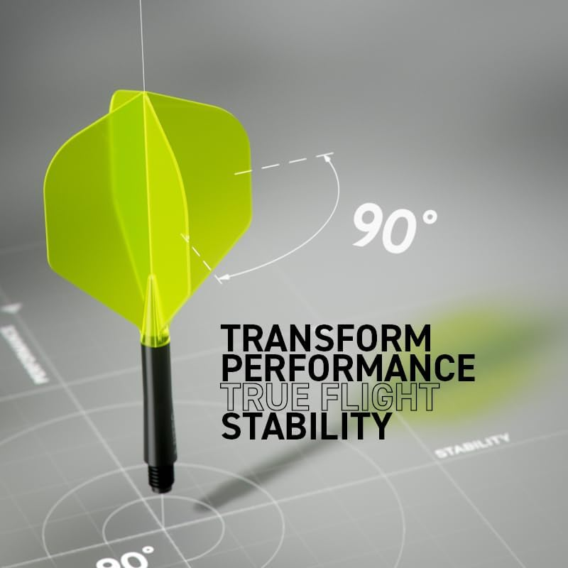 RED DRAGON Darts &ndash; Nitro Flite Integrated Flight & Shaft System &ndash; No.2 Shape and Design - Available in Short, Intermediate & Medium - Available in Variety of Colours - Professional Darts Accessories image number 5