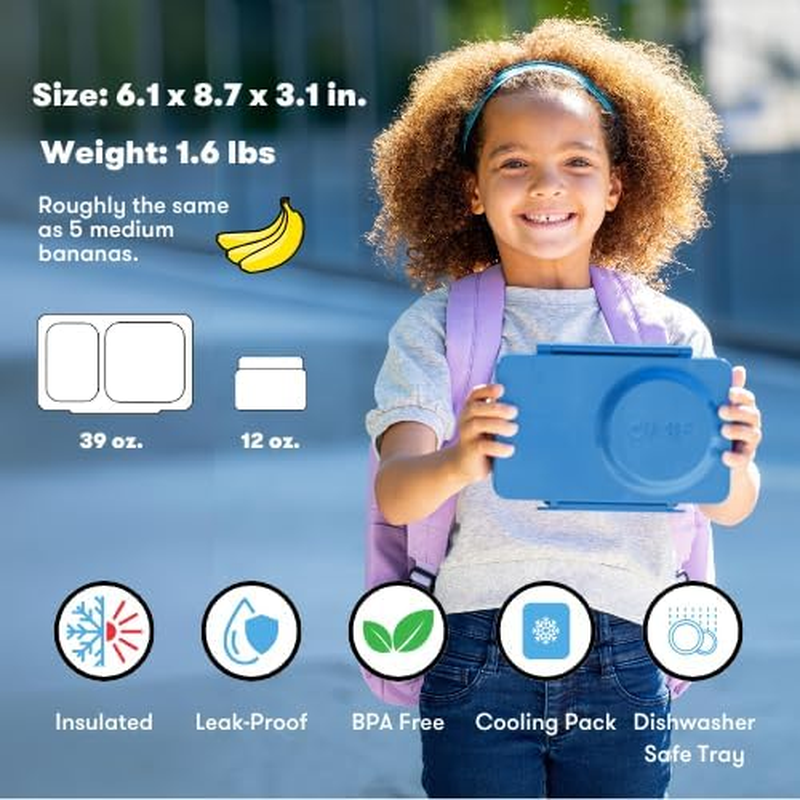 Omie Omiebox up Hot & Cold Bento Box - Cosmic Blue image number 2