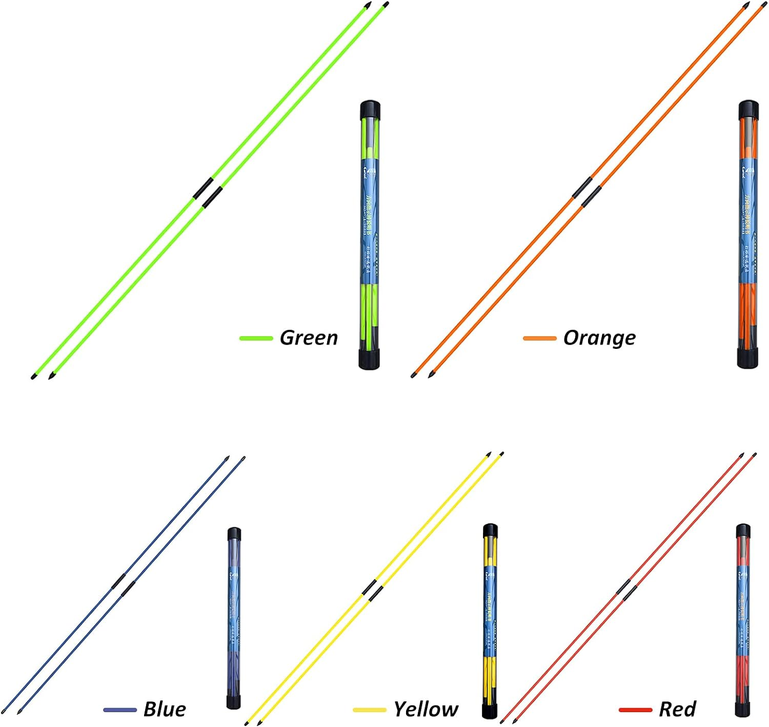 Staright 2Pcs Folding Golf Alignment Sticks Golf Indicator Golf Training Equipment Accessories image number 5