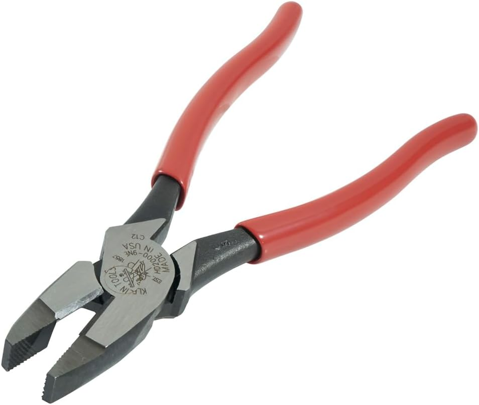 Klein Tools HD2000-9NE Side Cutter Linemans Pliers Cut ACSR, Screws, Nails, Hard Wire, 9-Inch Electrical Pliers image number 2