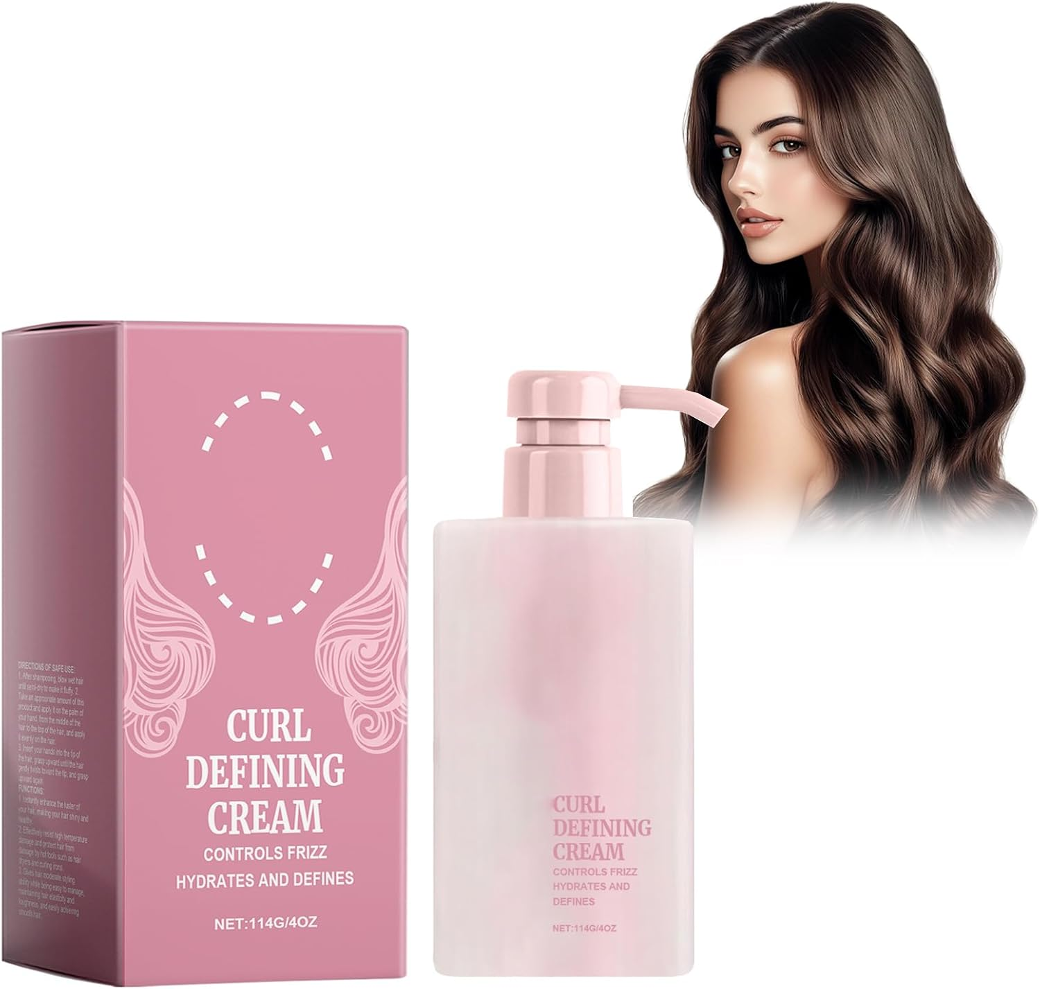 Hair Styling Mousse, Foam Mousse, anti Frizz Hair Product, for Curls and Waves, for Natural Curls and Permed Hair, for More Volume and Defined, Curly Hair image number 2