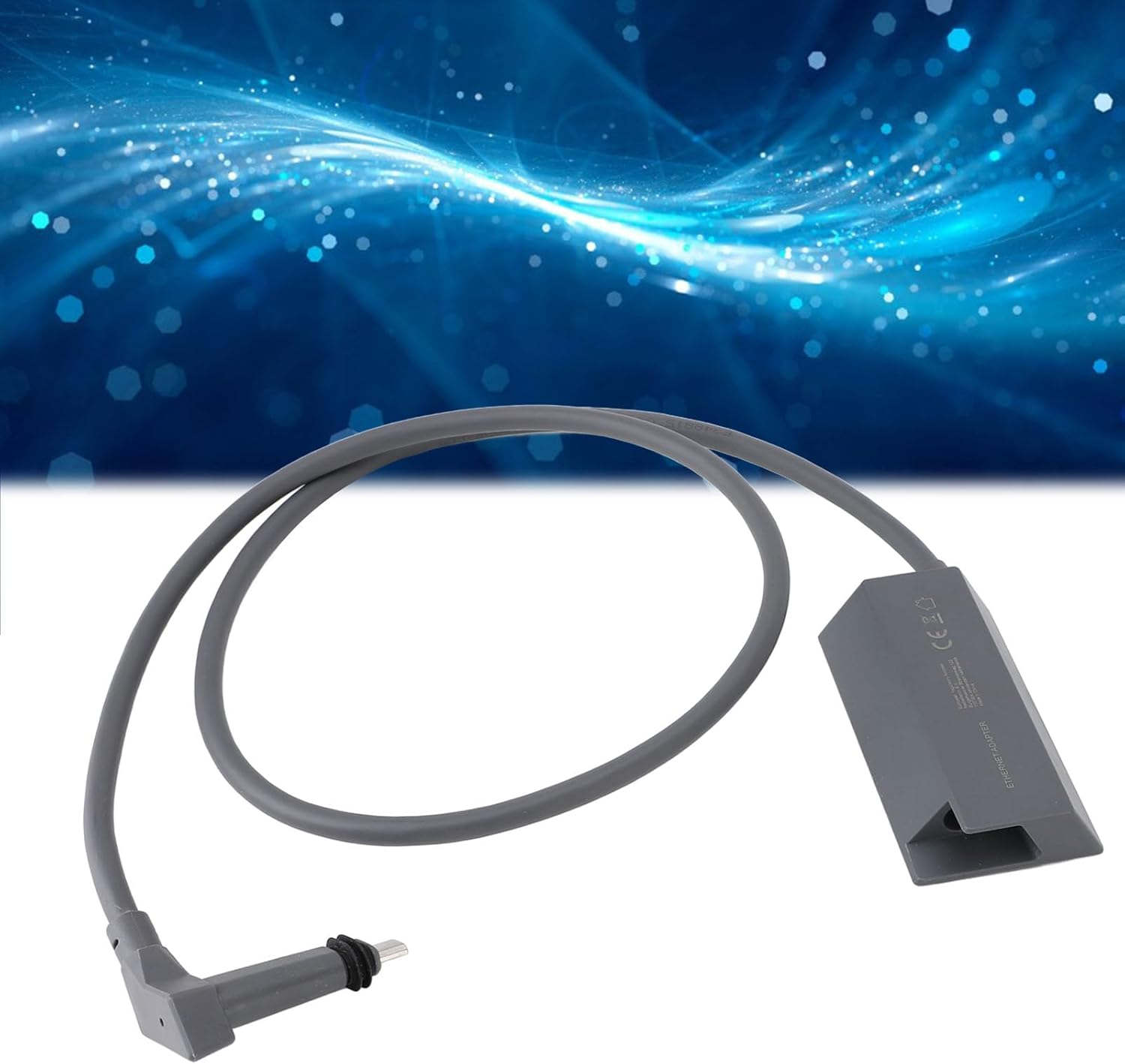 Focket Satellite Ethernet Adapter, Rectangle Internet Powerline Satellite Internet Adapter with High Speed Stable Data Transmission Compact Easy Carry for Wired External Network image number 4