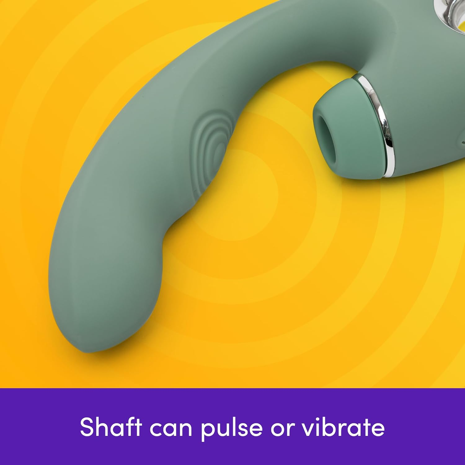 Lovehoney Pulsing G Spot Vibrator & Clit Sucker Stimulator | Dual Stimulation Silicone Vibrating Dildo for Women | Clitoral Suction Adult Toy | Sexual Pleasure Massager Tool | Sex Toys for Couples image number 4