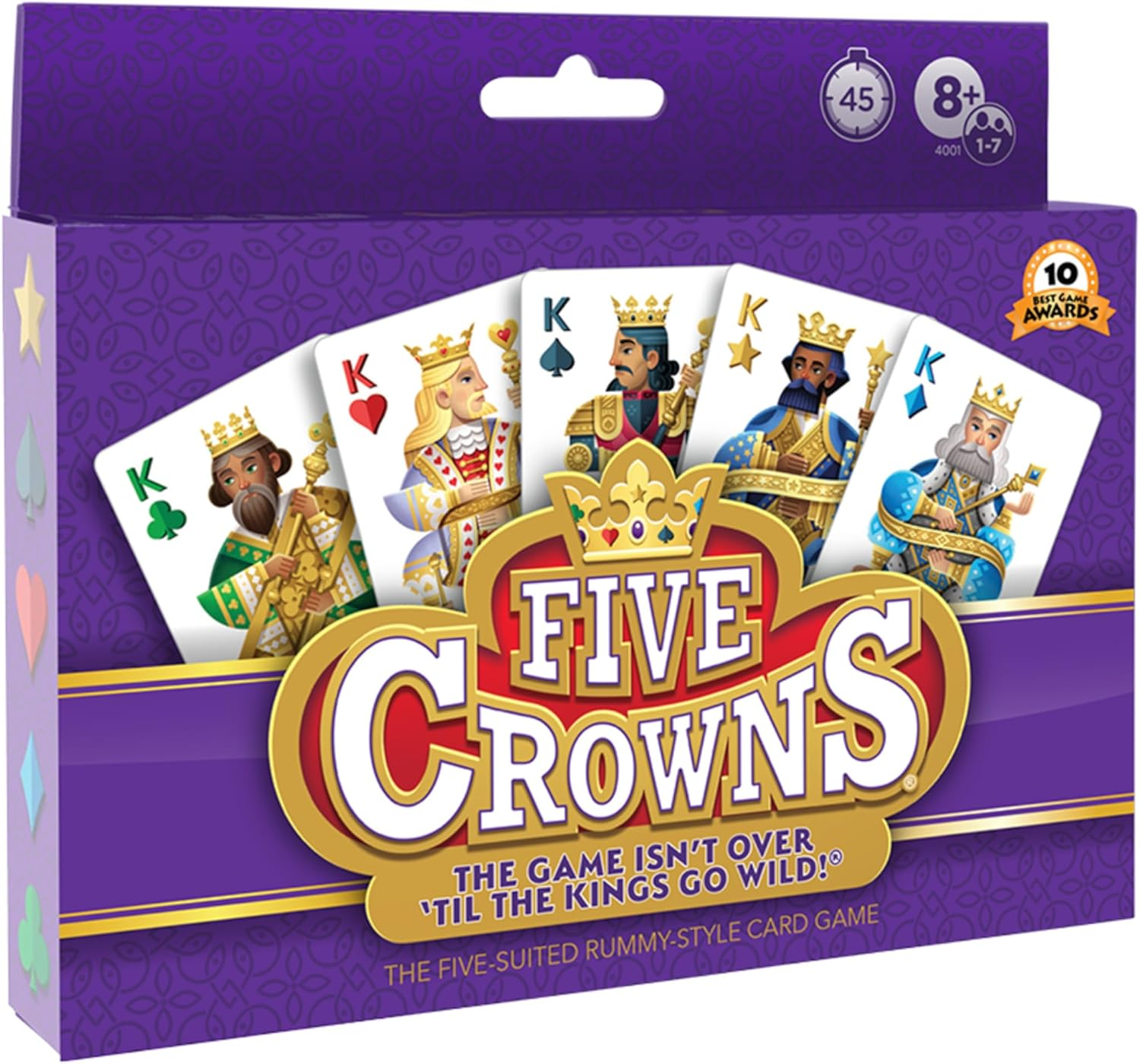 SET Enterprises Five Crowns Card Game, Purple (4001) image number 2