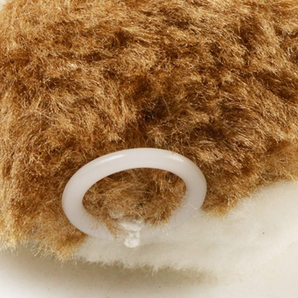 GUOJFEN Pull String Mouse Vibrating Movable Interactive Toy Fluffy Plush Mice for Cats Kitten Pets image number 6