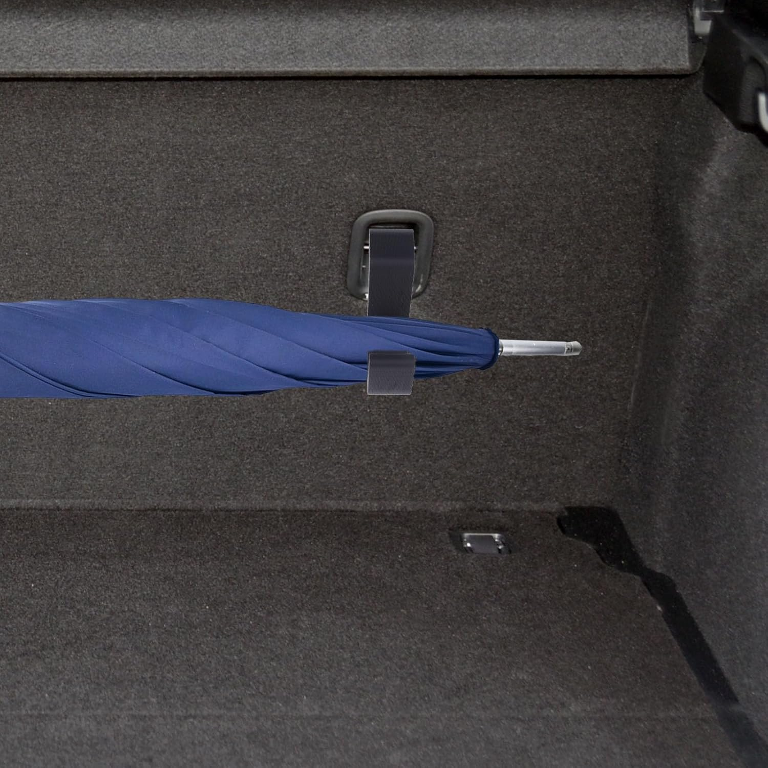 2Pcs Black Car Umbrella Hooks, Universal Car Umbrellas Holders Storage Hookclip Seat Headrest Hooks for Any Vehicle image number 5