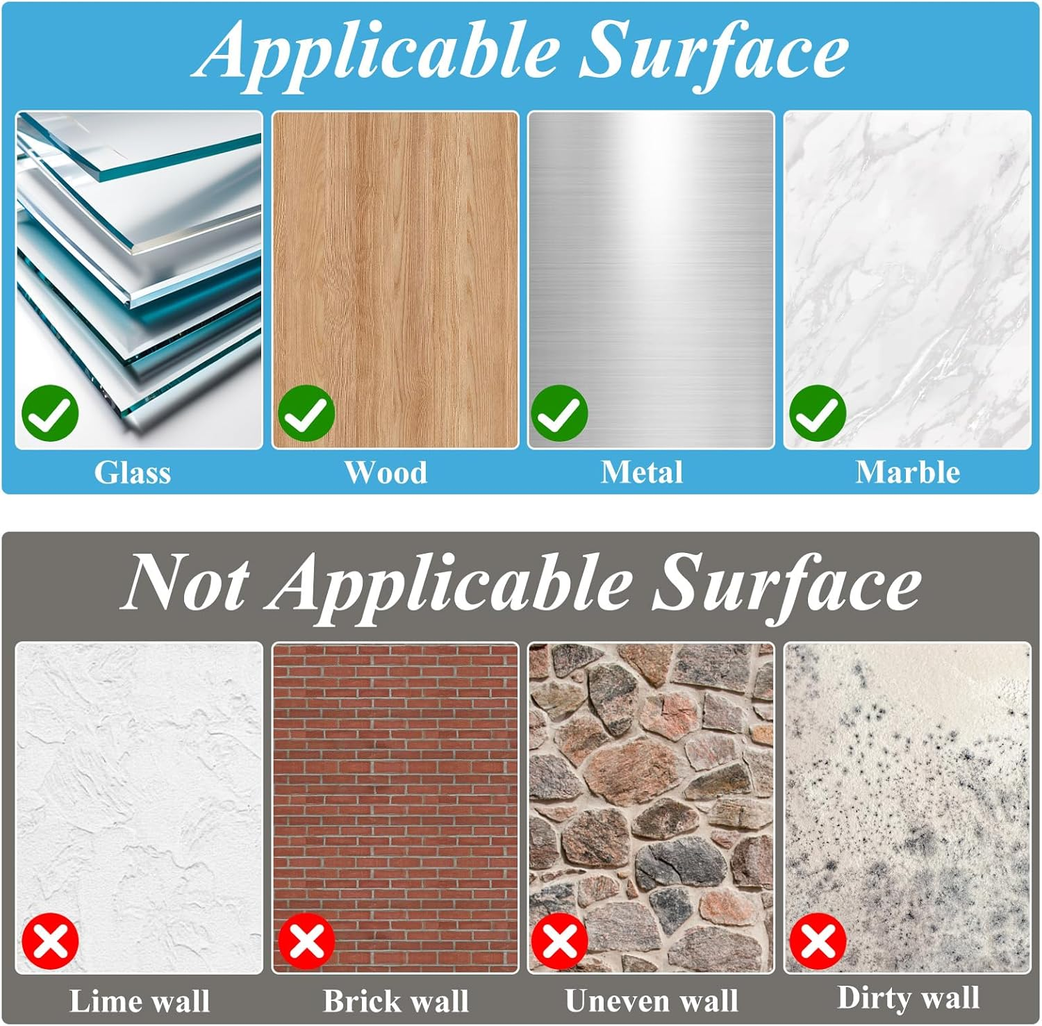 20 Sets Sticky Velcro Strips, Industrial Strength Hook and Loop Tape Double-Sided Adhesive, Use for Carpet Couch Cushions Pedal Board Picture Hanging Office Home, 10 X 2.5 CM (Black & White) image number 6