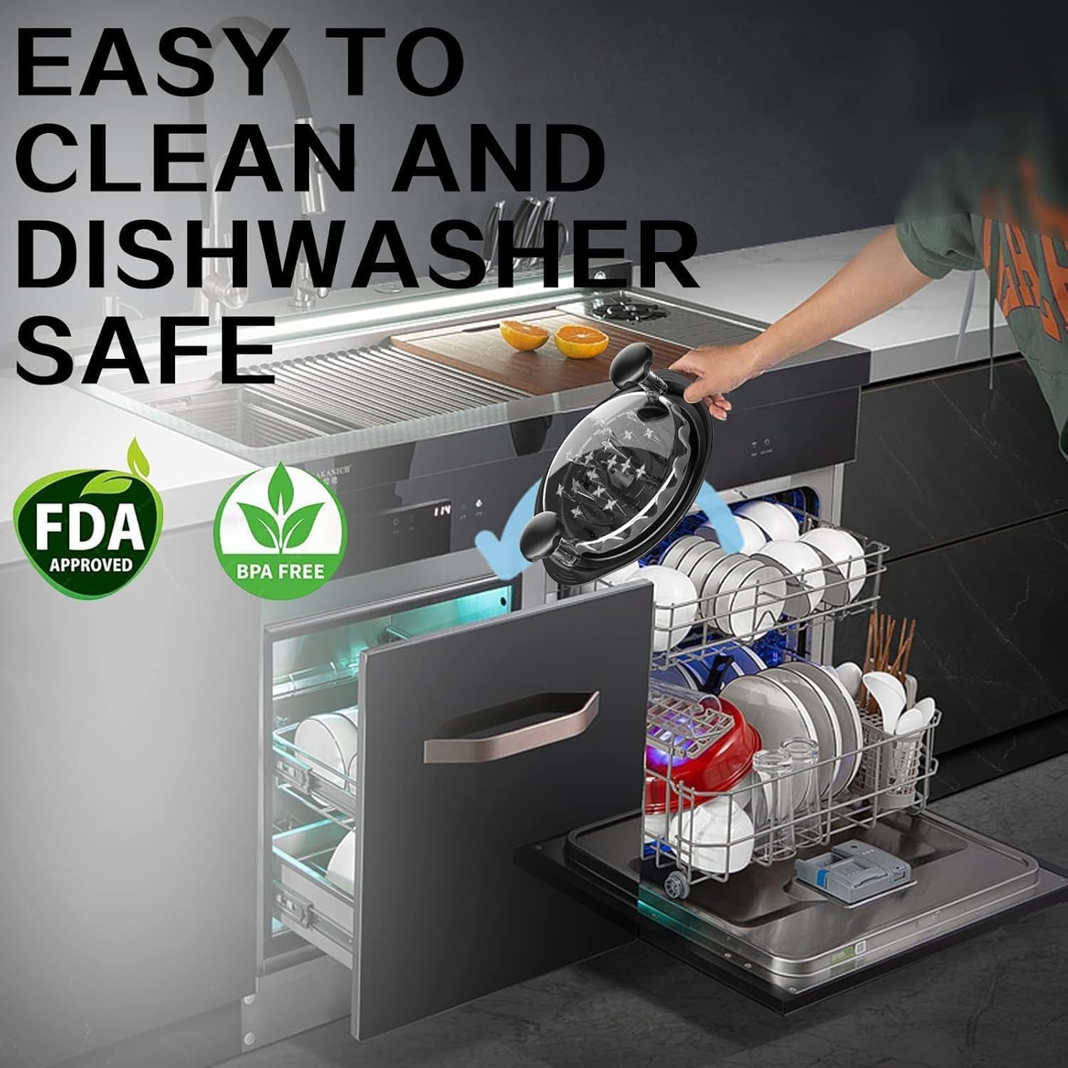 Chickenshredder, Visible Chicken Breast Shredder Tool Twist, Large Meat Shredder Machine - Ergonomic Handle, Dishwasher Safe, Anti-Slip, Cleaning Brush, Heat Resistant image number 2