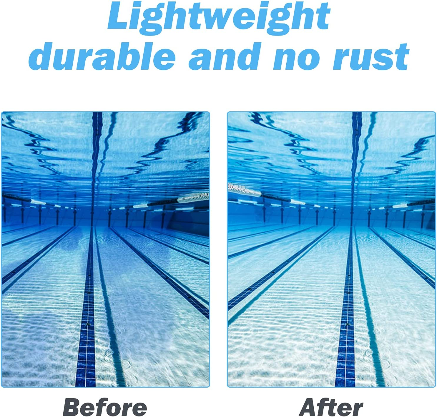 Pool Brush Valuehall 17 Inches Aluminium Swimming Pool Cleaning Brush Heavy Duty Pool Brush Head for Swimming Pool Bathtubs Walls Tile Floors V7G05 image number 4