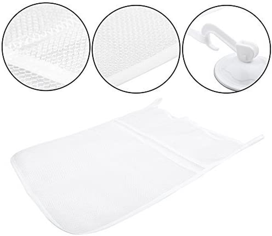 Bath Tub Toy Organizer Large Storage Mesh, 2 Ultra Strong Hooked Suction Cups - for Kids, Toddlers, Adults, Playing for Bathtime