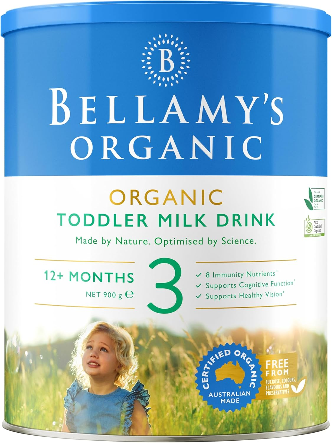Bellamy'S Organic Step 3 Toddler Milk Drink Formula 900 G