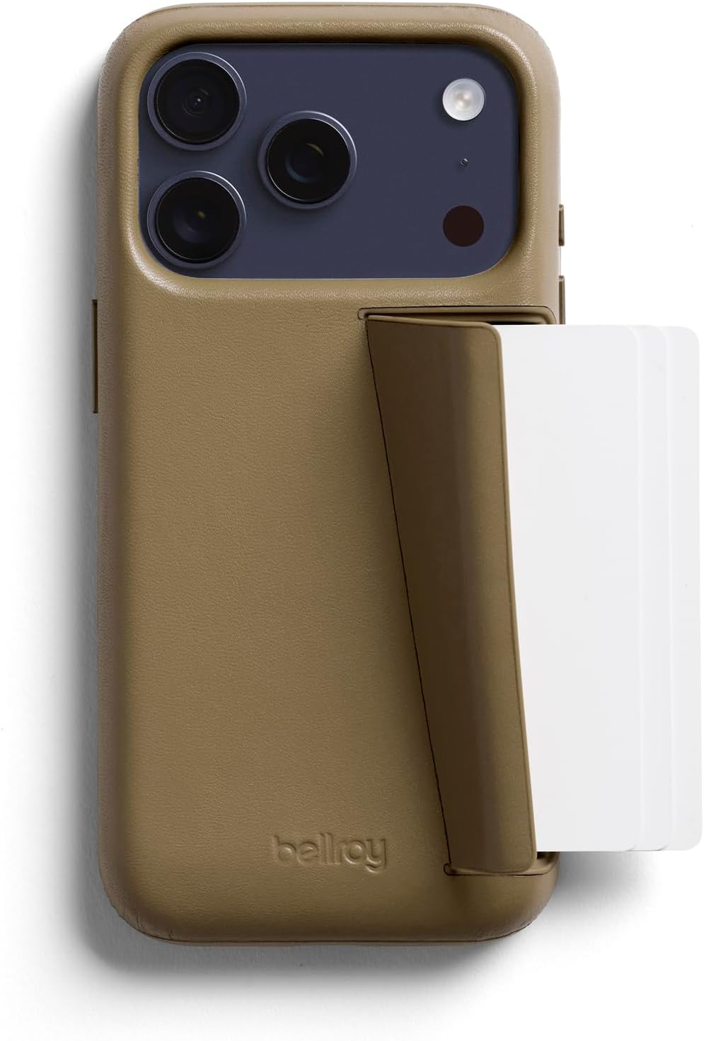 Bellroy Phone Case &ndash; 3 Card for Iphone 17 Pro (Leather Iphone Case, Phone Wallet) - Rust