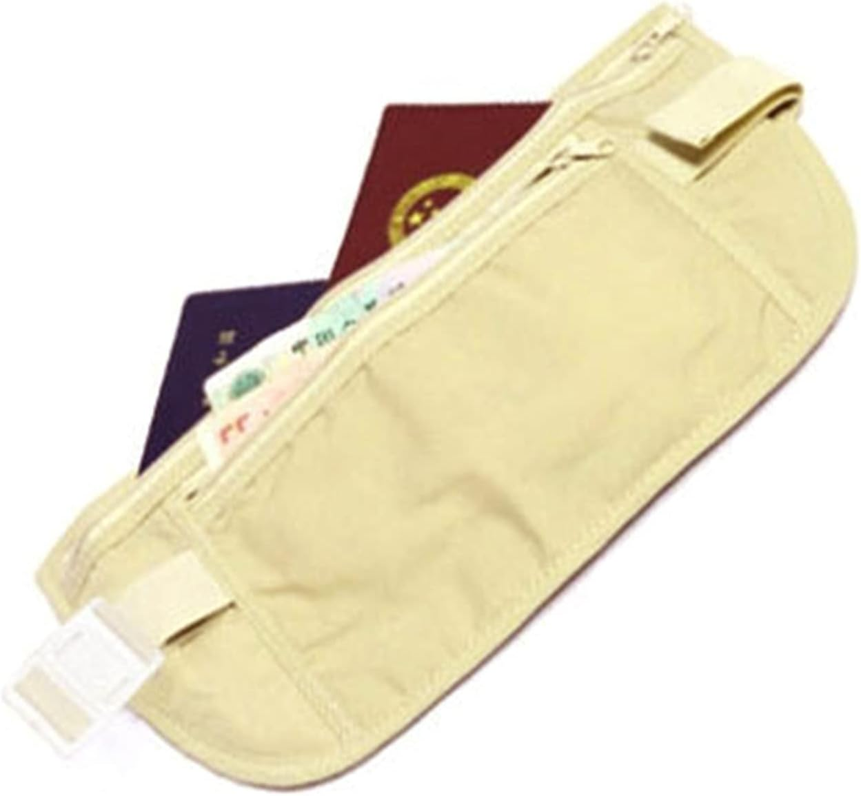 YIGZYCN Thin Money Belt Safe Travel Money Belt Bag Hidden Blocking Wallet Anti-Theft Pack image number 4