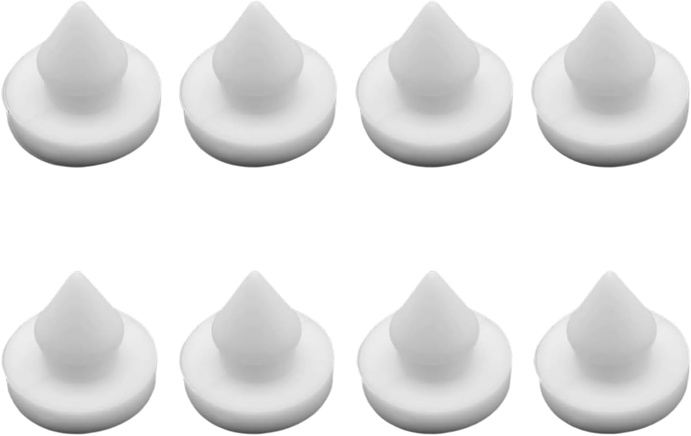 8 PCS Car Brake Pedal Stopper, Brake Switch Limiter Pad Pedal Block Clip, Throttle Clutch Stop Pad, Replacement Plug 46505-SA5-000, Compatible with CRV Accord Fit (White)