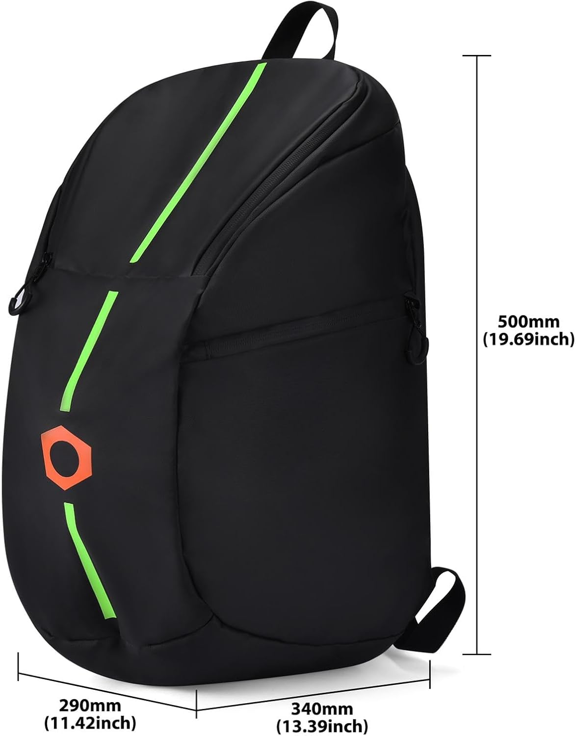 Generisch Unisex Adult Motorcycle Helmets Backpack, Ergonomic Design, Waterproof, 3 Compartments, 1.15 Pounds, 29X34X29 Cm, Black image number 6