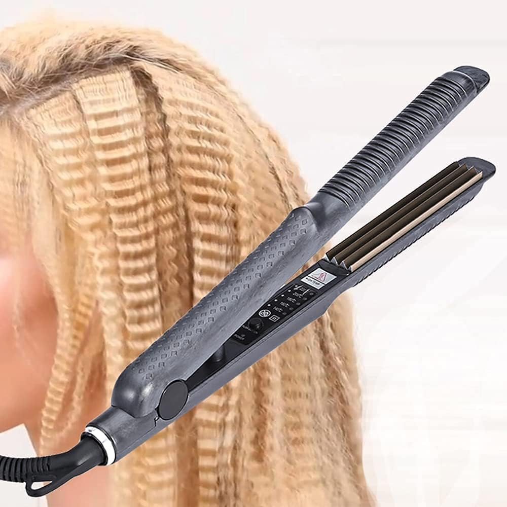 Professional Corrugation Fluffy Hair Styler Wave Corrugated Iron Electronic Hair Crimper Irons Beauty Styling Tool image number 2