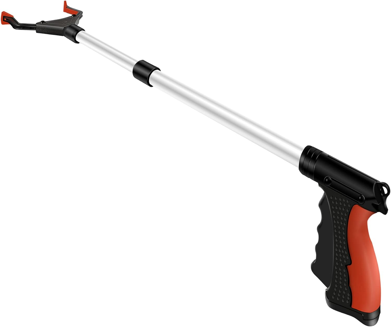 Reacher Grabber Tool, 32" Foldable Grabbers for Elderly, Lightweight Extra Long Handy Trash Claw Grabber, Reaching Assist Tool for Trash Pick Up, Nabber, Litter Picker, Arm Extension (Orange) (Blue1)