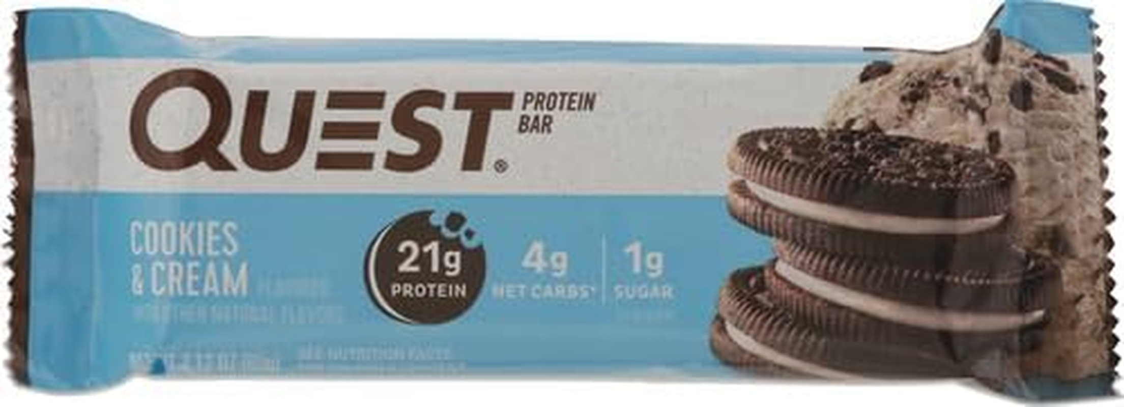 Quest Nutrition Cookies and Cream Protein Bar, High Protein, Low Carb, Keto Friendly, 12 Count image number 2