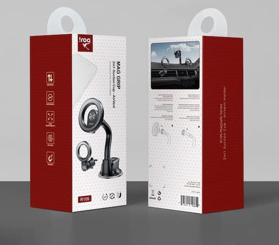 Iroo R105 | 2In1 Magnetic Windscreen/Air Vent Phone Holders image number 2