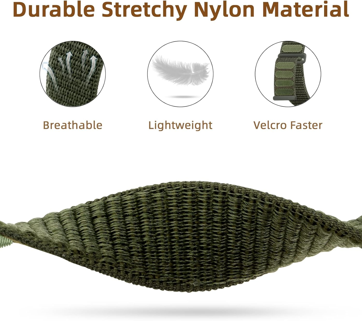 Witzon Solo Loop for Apple Watch Band 42Mm 44Mm 46Mm 45Mm 49Mm 41Mm 40Mm 38Mm Men Women, Soft Adjustable Straps Breathable Nylon Sport Bands for Apple Iwatch Ultra Series 10 9 8 7 6 5 4 3 2 1 image number 1