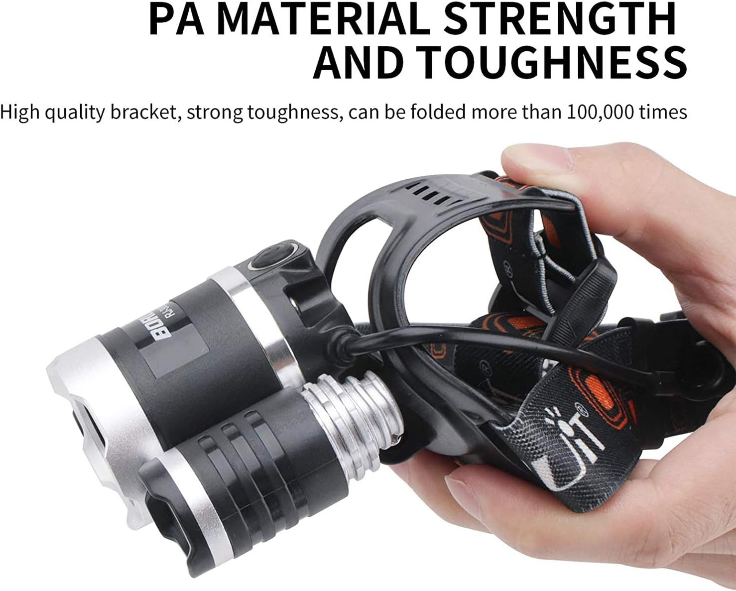 LED Light Headlamp - 5000 Lumens Rechargeable Blacklight Headlight for Night Fishing, Scorpions Hunting, Auto Oil and HVAC Leaks, Detect Fake Money/Jewelry/Pet Urine Stains (Uv+White Light)