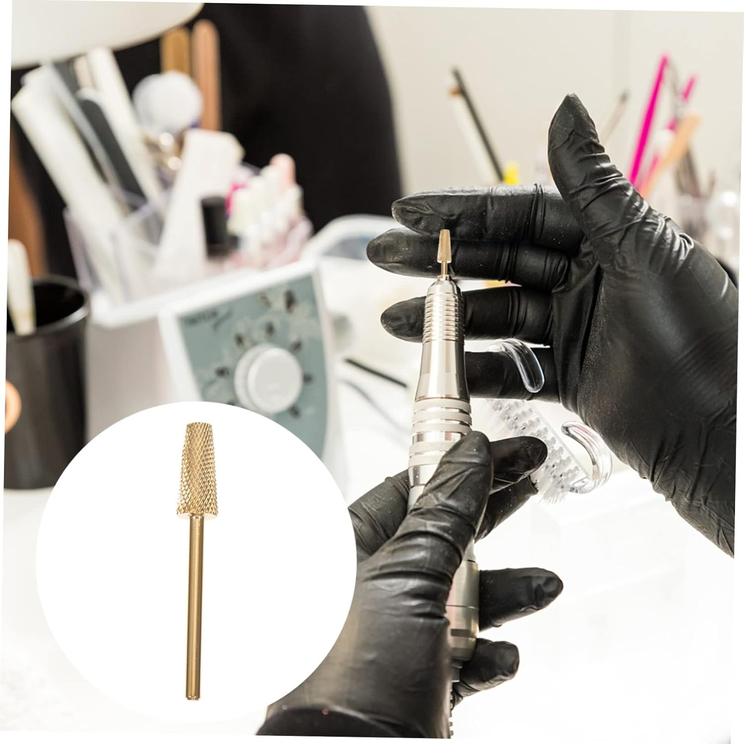 Gatuida Replacement Manicure Grinding Head Nail Art Bits Tungsten Steel Nail Sander Polishing Heads