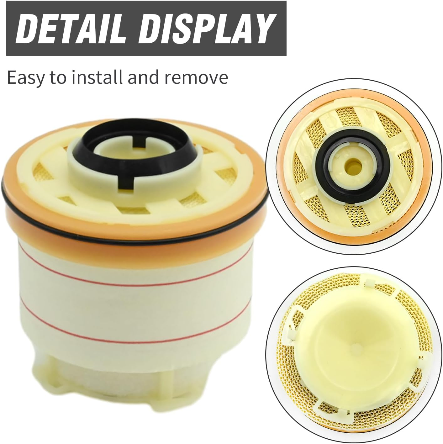 23390-0L050 Fuel Filter Filter Elements Kit, Replacement for FORTUNER KUN51 HILUX KUN16 KUN26 HILUX GDH201 KDH20, Replaces 1770A337 1770A338 F-10200 image number 1