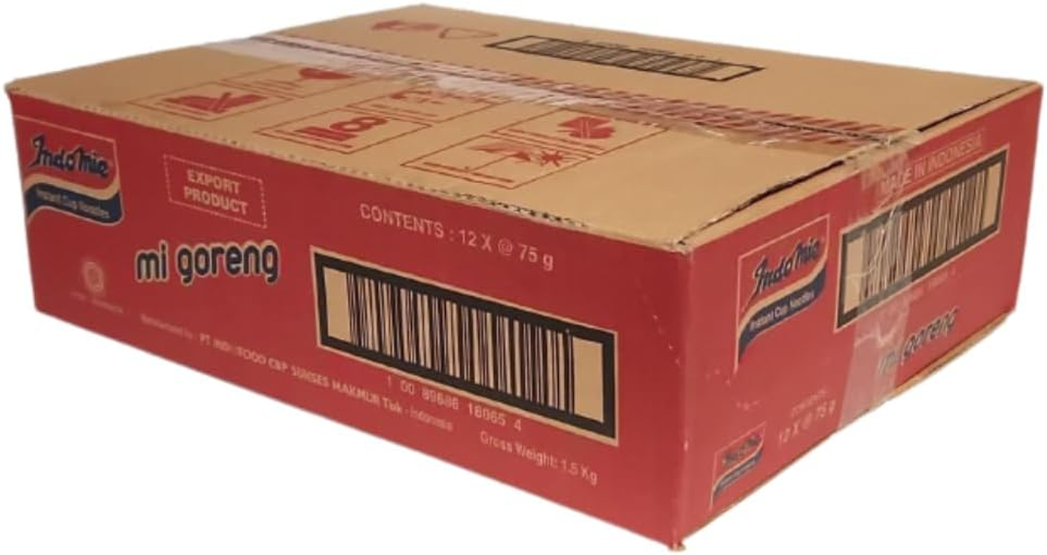 Indomie Migoreng Instant Noodle Cup, 12X75 Grams image number 1