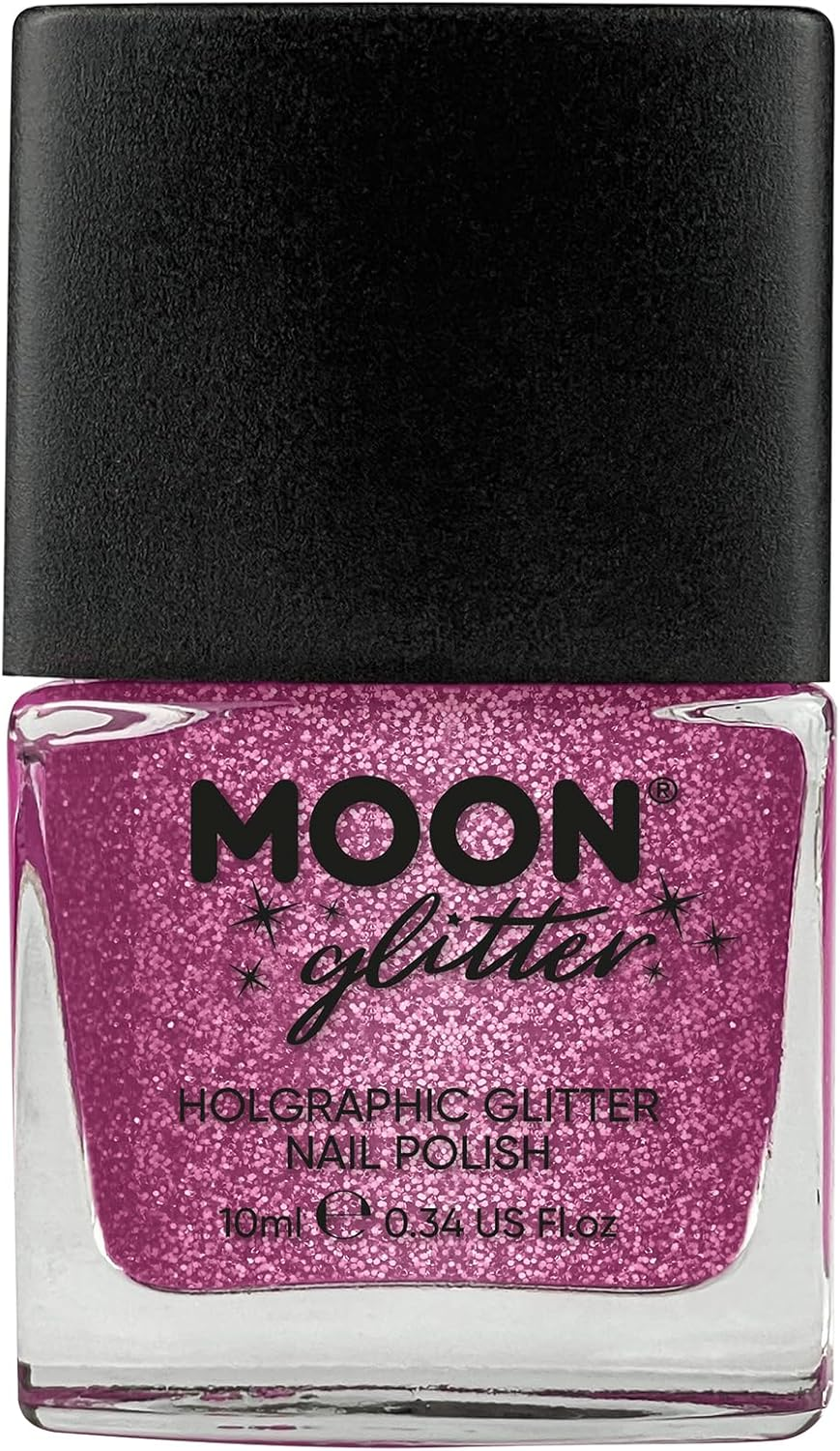 Holographic Glitter Nail Polish by Moon Glitter - 14Ml - Gold - Blue image number 2