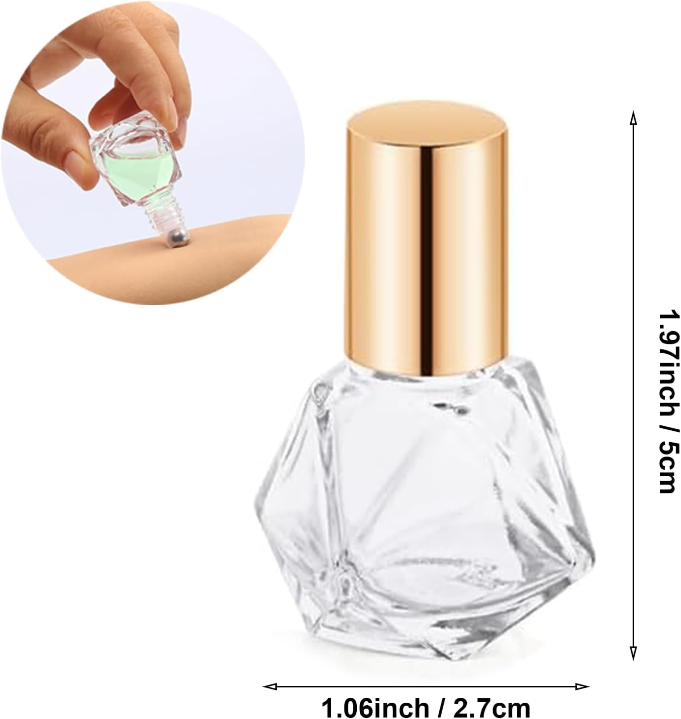 8Ml Roller Bottles for Essential Oils 10 Pcs, Glass Roll on Bottles, Roller Balls for Essential Oils image number 6