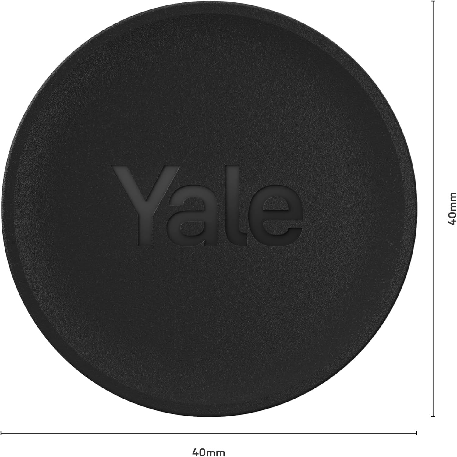 Yale 05/601000/MB Dot, Pack of 3, Matt Black, Set of 3 Pieces image number 3