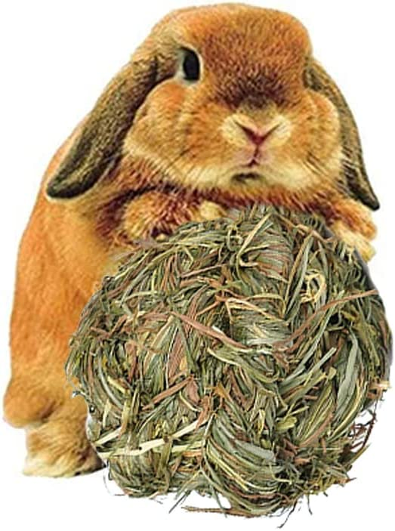 7 Pcs Natural Small Animal Chew Toy Set, Guinea Pigs, Natural Grass, Rattan, Carrot, Corn Sticks for Hamsters, Gerbils, Squirrels image number 6