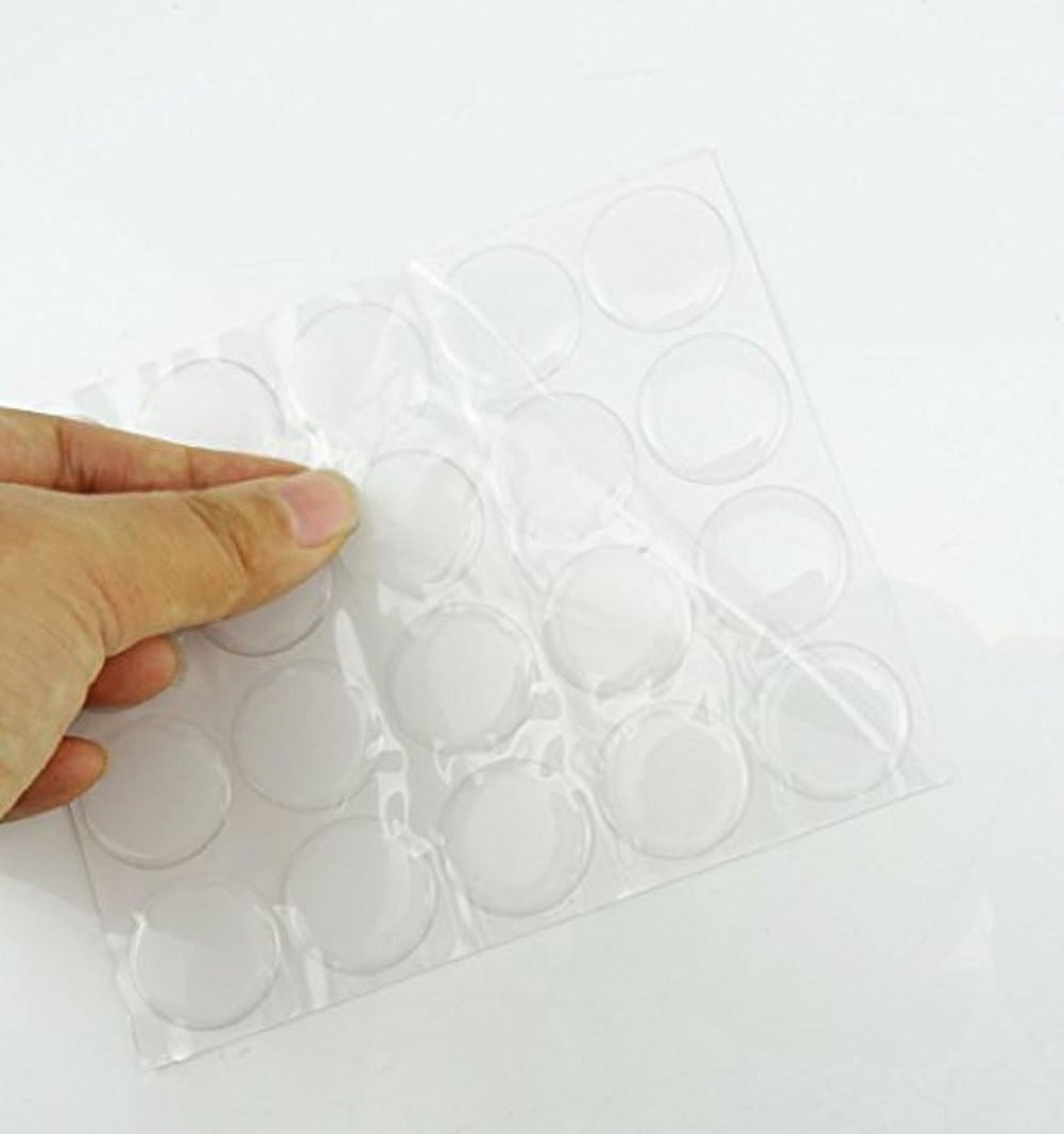 Yueton Pack of 100 Clear 1 round Craft Bottle Caps Epoxy Self Adhesive Stickers for Hair Bows Pendantsscrapbooks image number 4