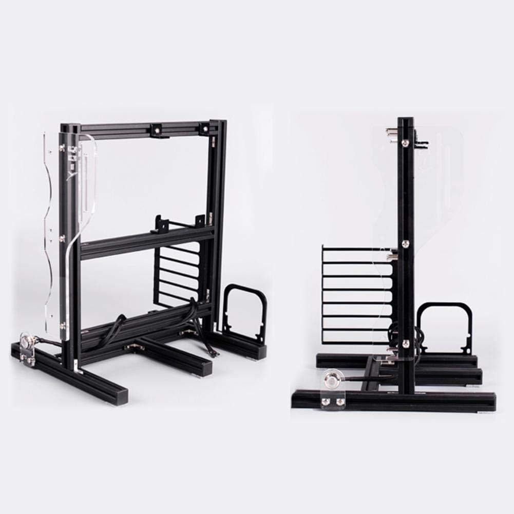 Open PC Housing, ATX/M-ATX/ITX Housing with Open Housing for Vertical Overclocking Tests, DIY Housing with Open Rack and Handle, 20 X 20 Aluminium Profile image number 4