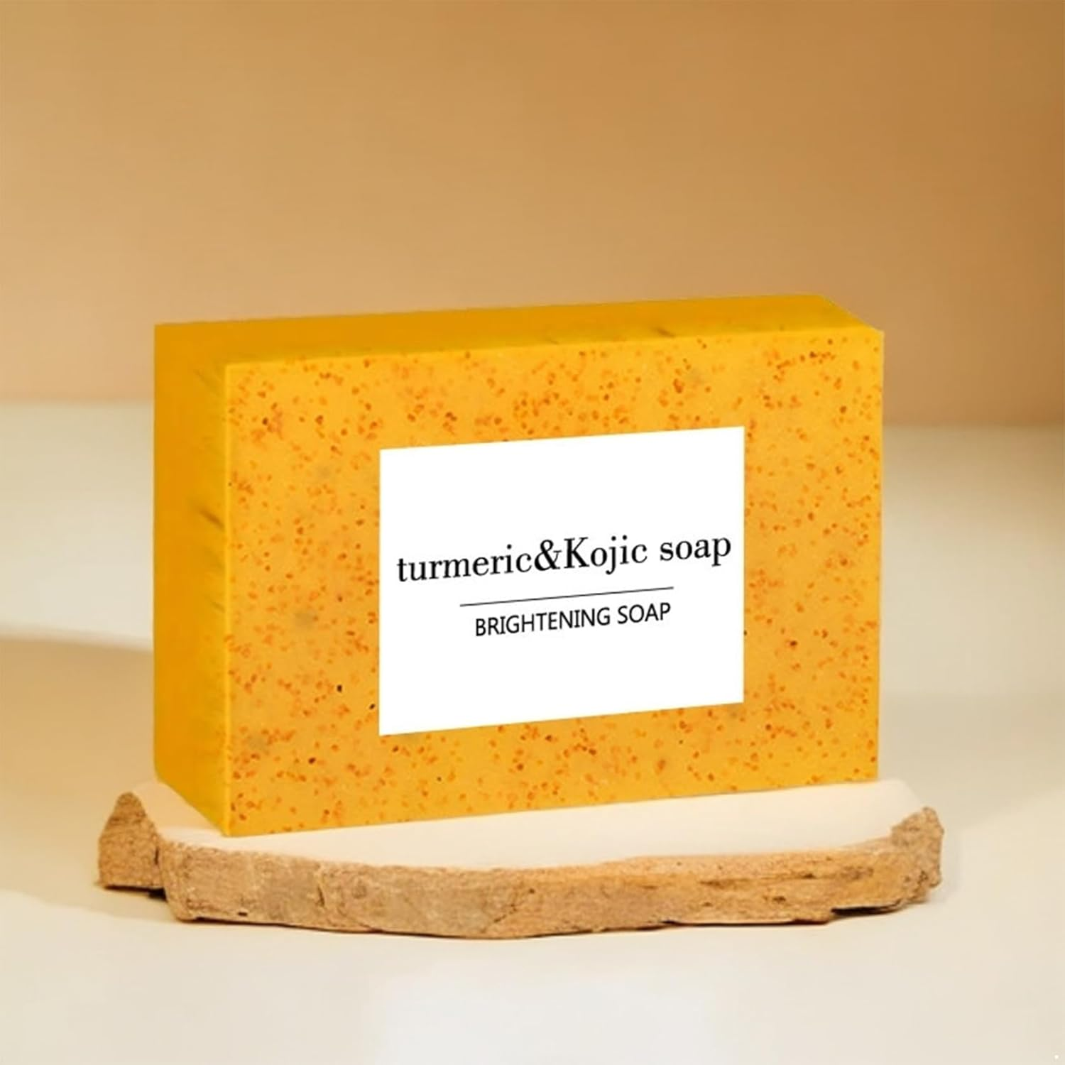 RUNQHUI Brightening Kojic Acid Turmeric Lemon Soap Bar for Dark Spots & Even Skin Tone, Gentle Exfoliating Body Soap for Oily Skin, Daily Face and Body Wash Yellow One Size - Yellow 3Pcs image number 4
