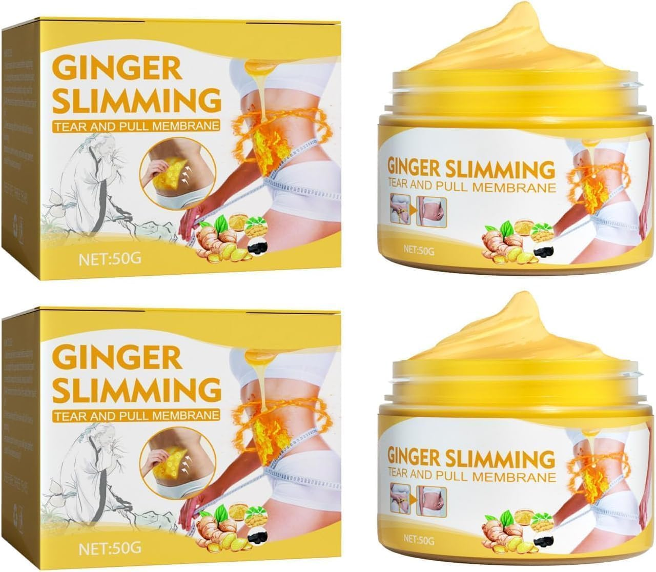 Tummy Firming and Tightening Cream,Belly Fat Burner and Tightening Cream,Ginger Sweat Cream Suitable for Belly,Waist