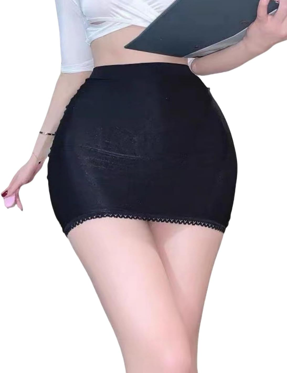 WFWFLIU Women'S Mesh Sheer See through Short Dress Tight Hip Mini Skirts Women'S Short Mini Skirt