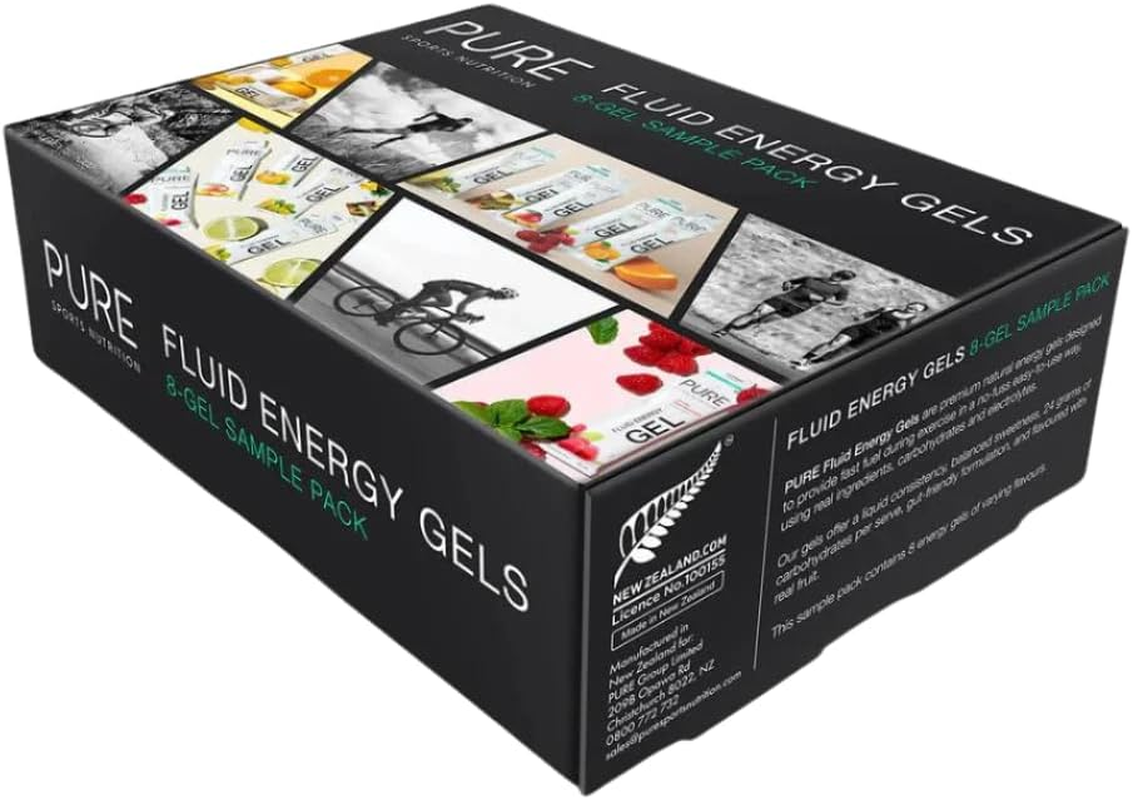 Pure Sports Nutrition - Fluid Energy Gels - 8 Gel Sample Pack