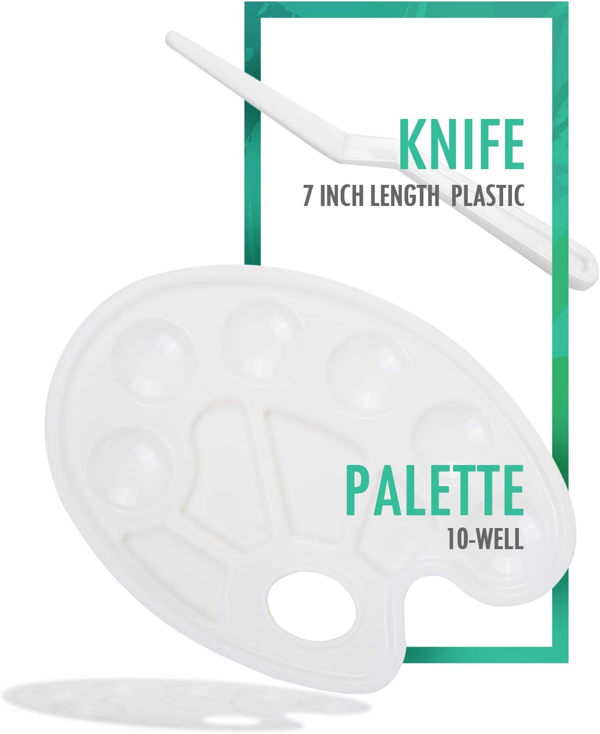 Falling in Art 29 Piece Acrylic Painting Set of 12 Colors with Portable Table Easel Box, Canvas Panels, Brushes, Palette and More image number 6